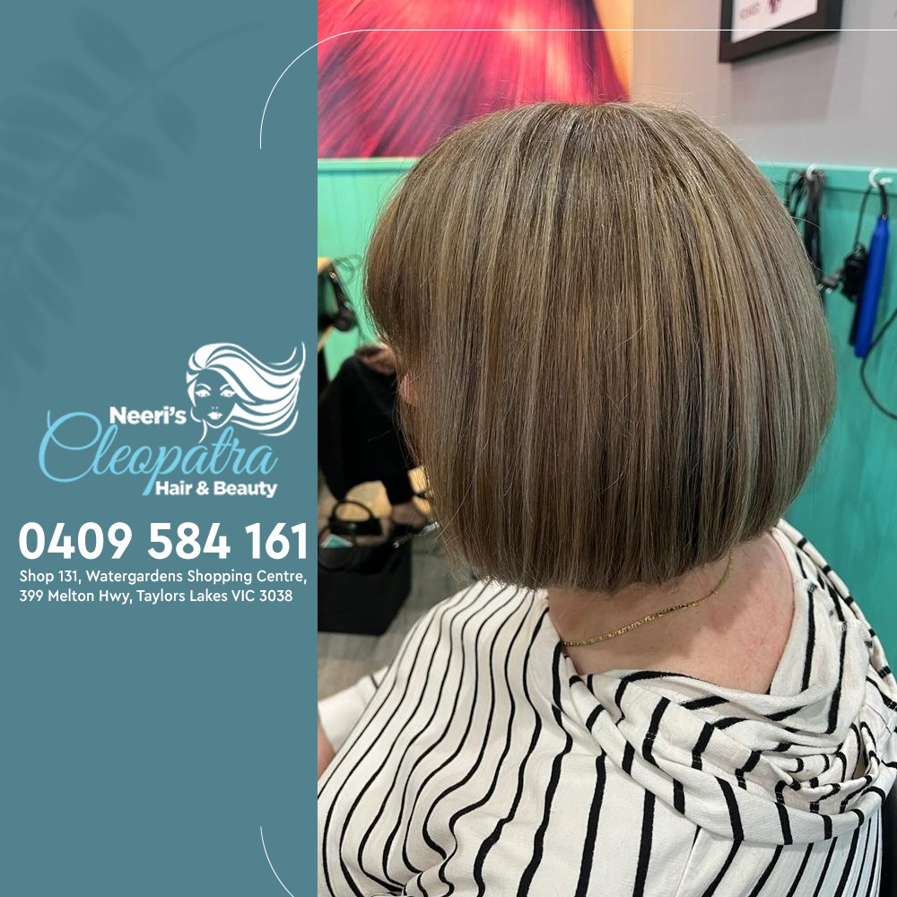 Hair cut and hair color