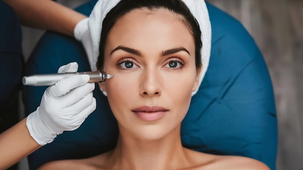 skin care treatment with microdermabrasion